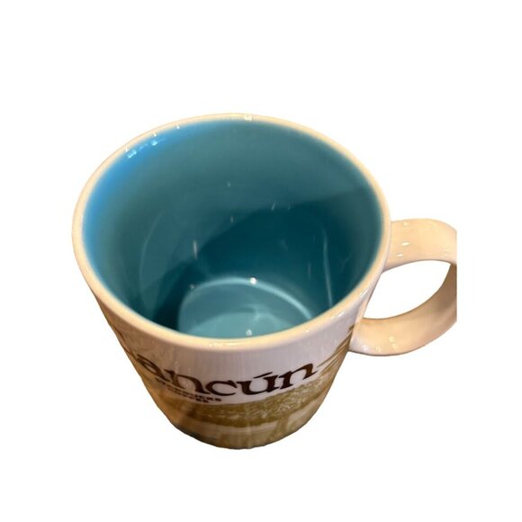 Starbucks Coffee Mug "Cancún" Collectible Ceramic‎ Cup 16 Oz Dual Color - Picture 2 of 5